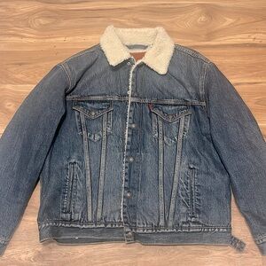 Levi denim sheep jacket
